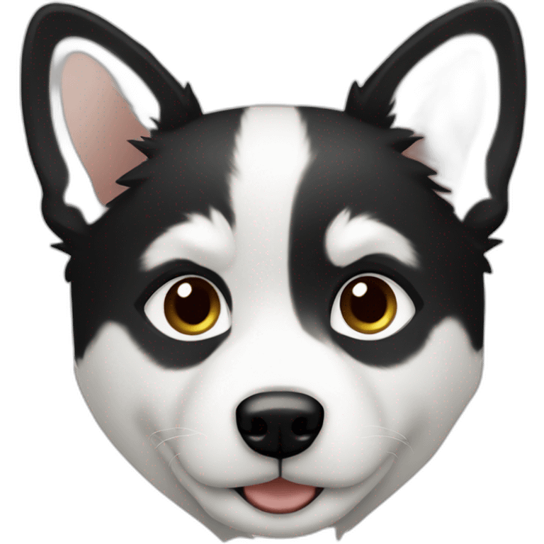 boy-with-pomsky-black-white emoji