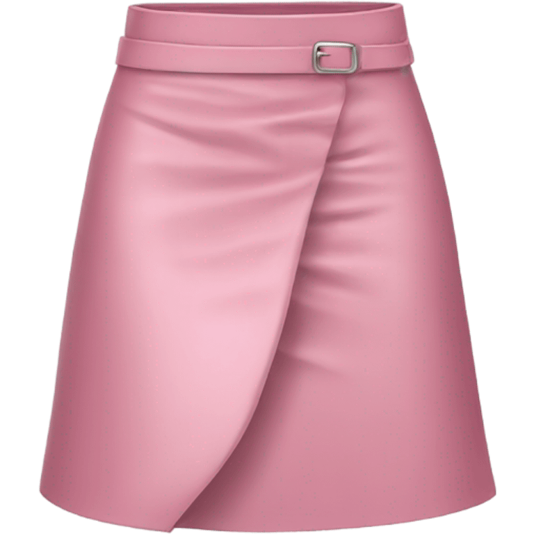 Pink leather skirt isolated emoji