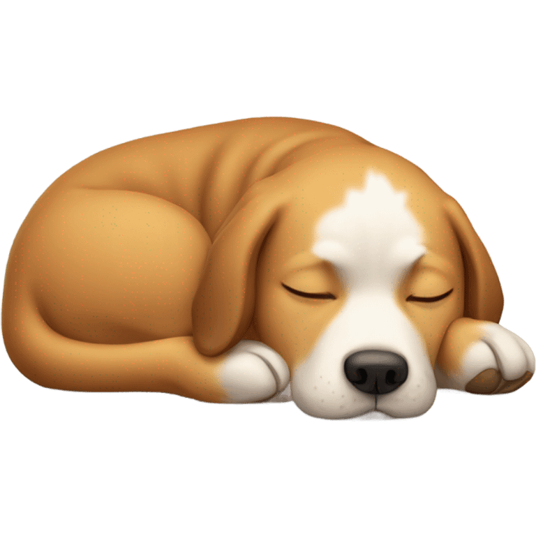 Sleeping dog that’s doing the chill guy meme emoji