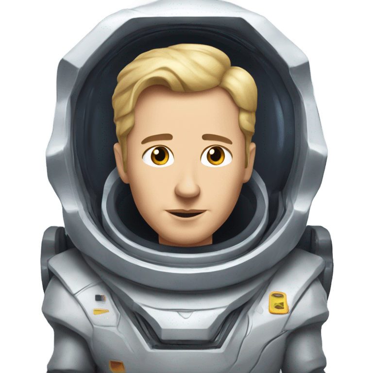 Little Ilon musk in spaceship emoji