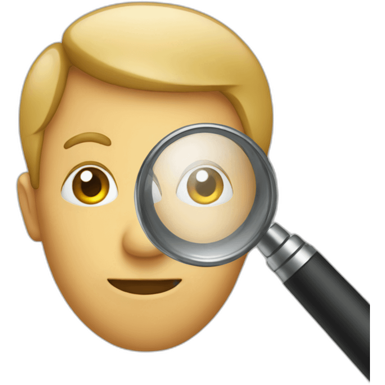 man with magnifying glass emoji