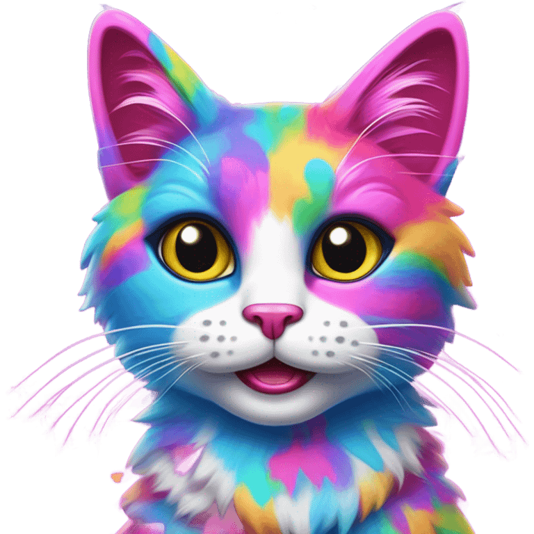 Lisa Frank cat emoji