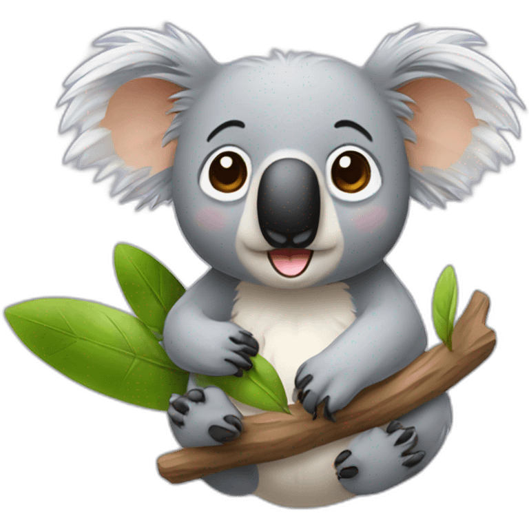 Koala with a moustsche emoji