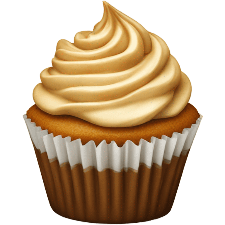 Spiced caramel cupcake emoji