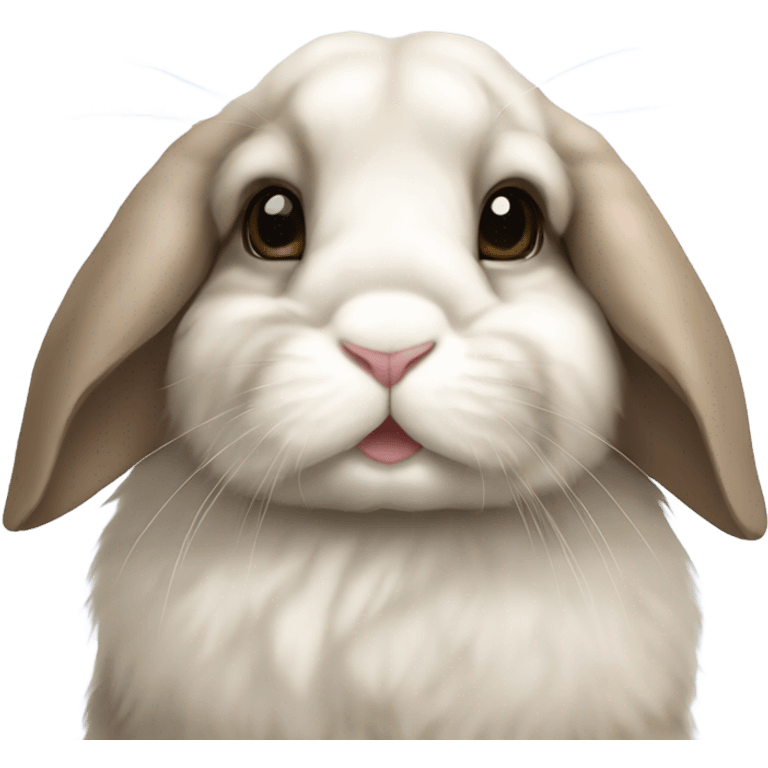 Holland lop bunny emoji