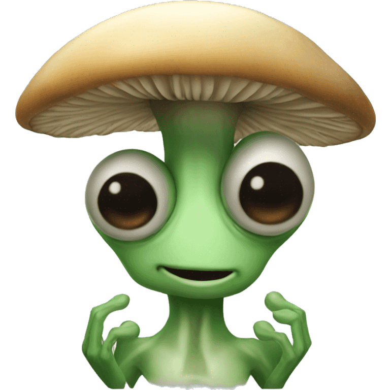 Alien with mushrooms emoji