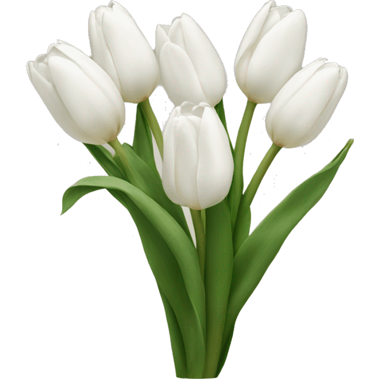 white tulips  emoji