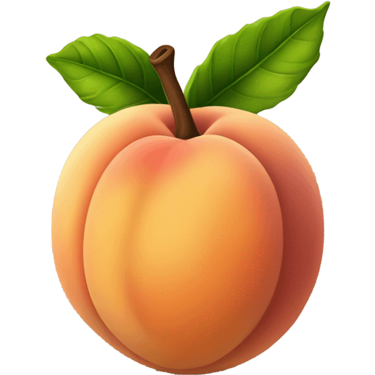 a peach that is the color brown  emoji