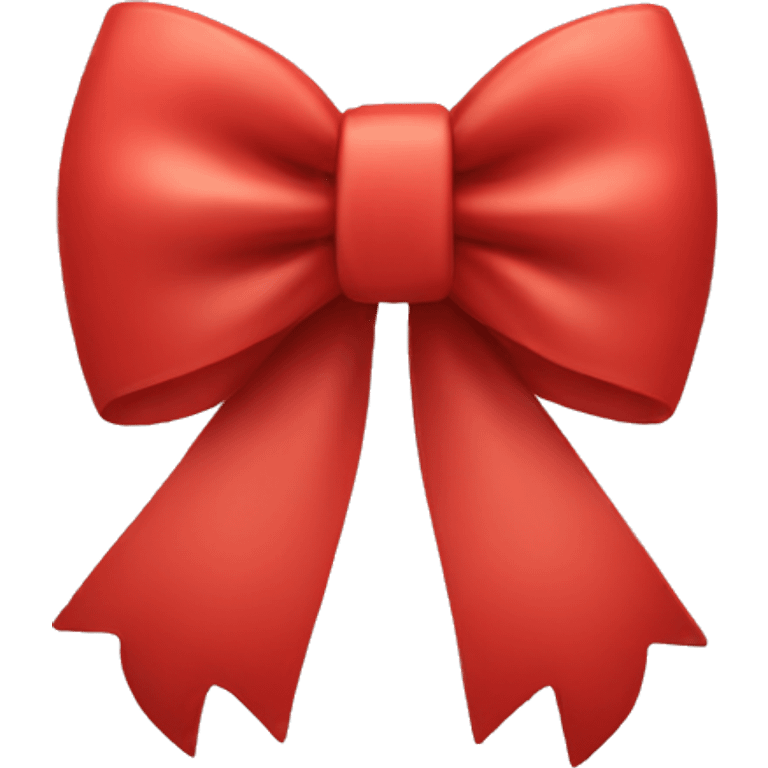 Red thin bow emoji