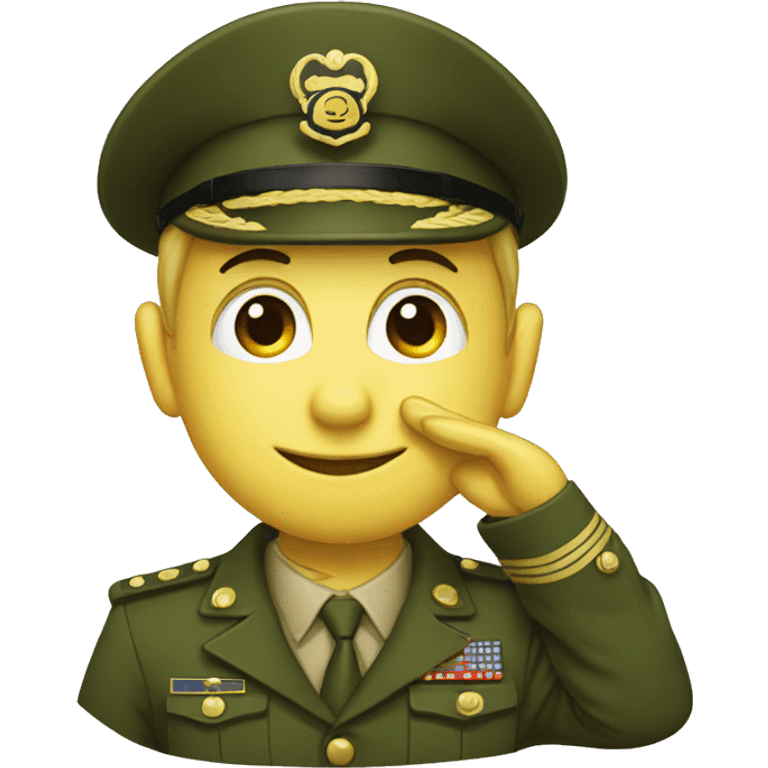 saluting face and mouse hybrid (no military) emoji