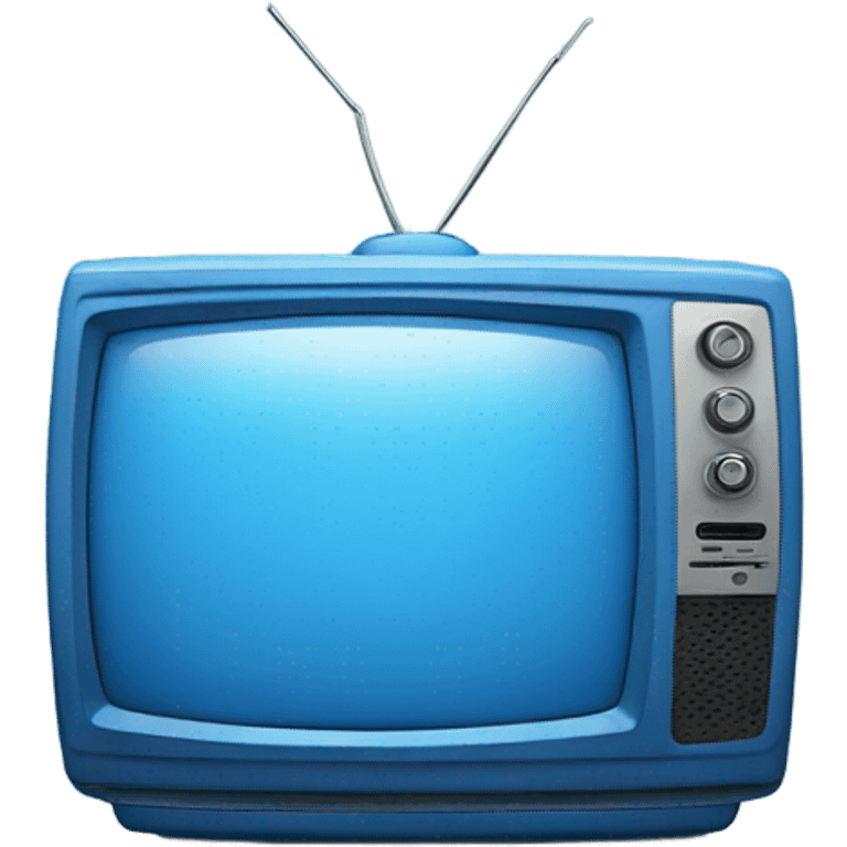 Blue television  emoji