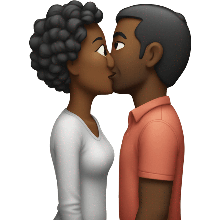 a couple kissing emoji