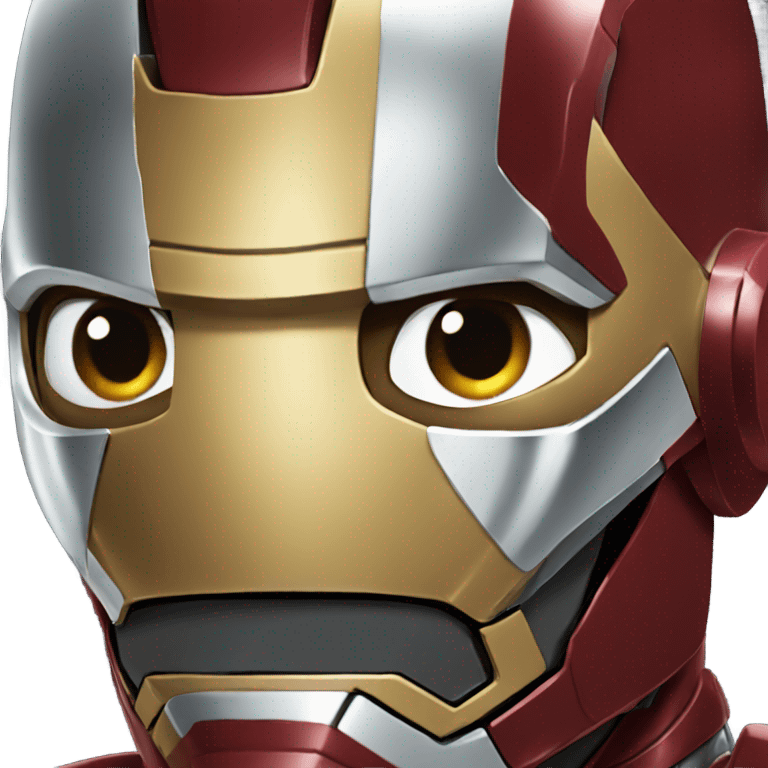 iron man, close up emoji