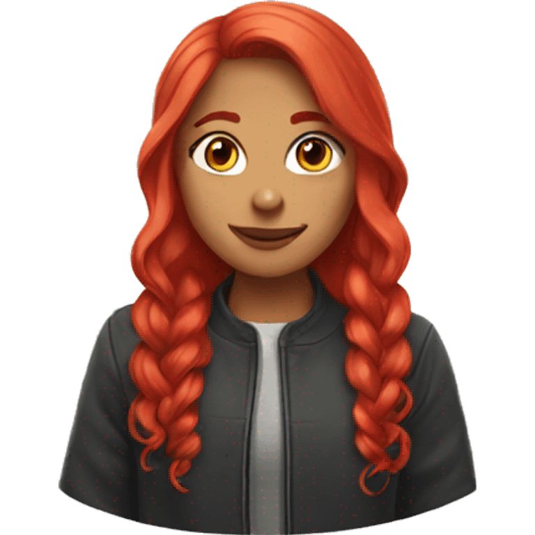 Girl with red hair  emoji