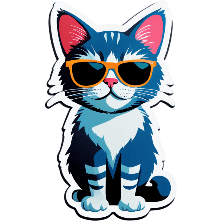 Cat with sunglasses emoji