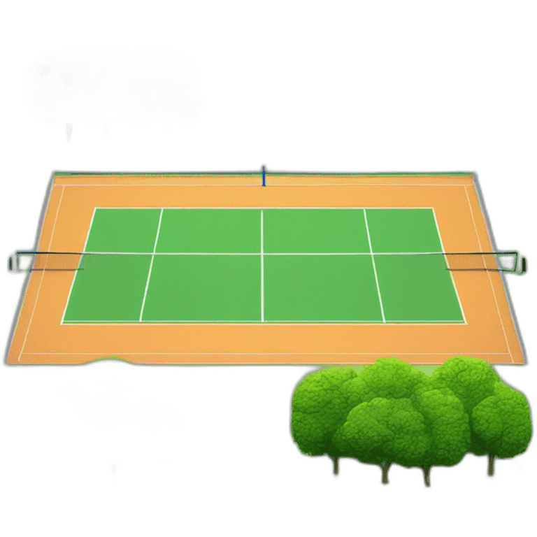 tennis court emoji