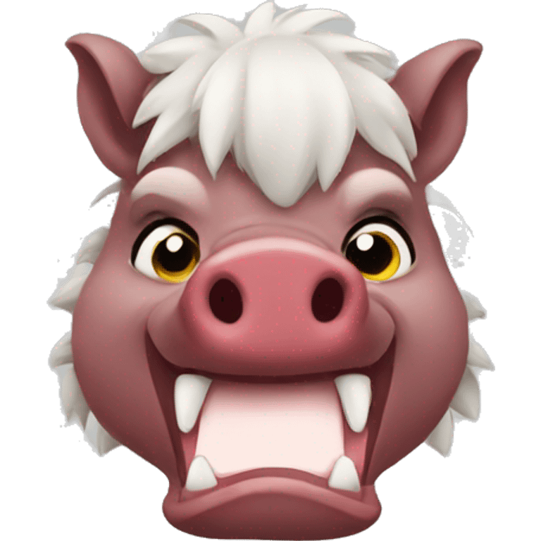 Cute razorback emoji