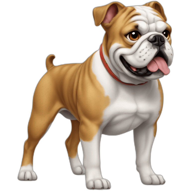 Dog Bulldog full-height emoji