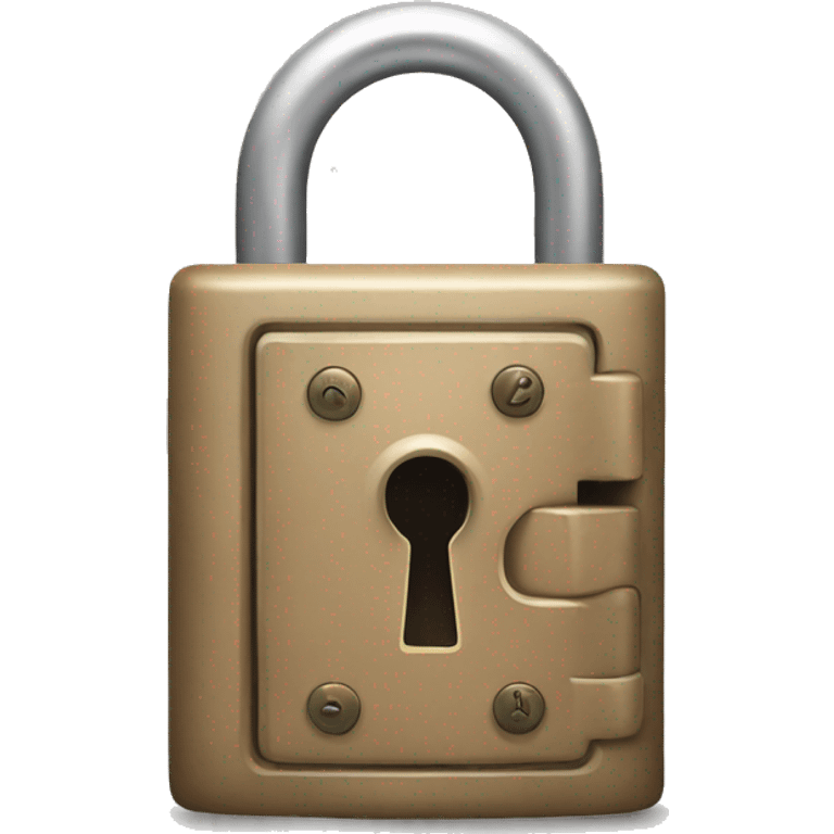 trying  to use the hand to open the lock is not allowed emoji