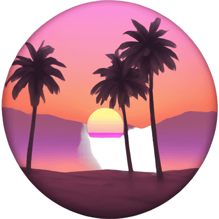 aesthetic Sunset emoji