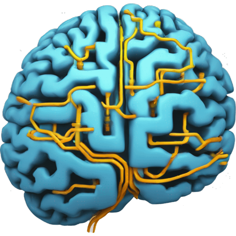 brain with circuitry emoji