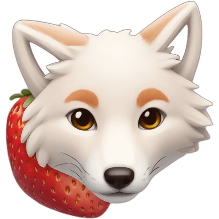 strawberry fox emoji