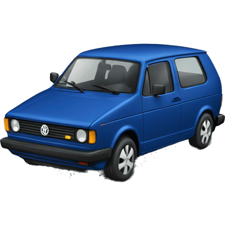 Dark blue ID.6 Volkswagen car emoji