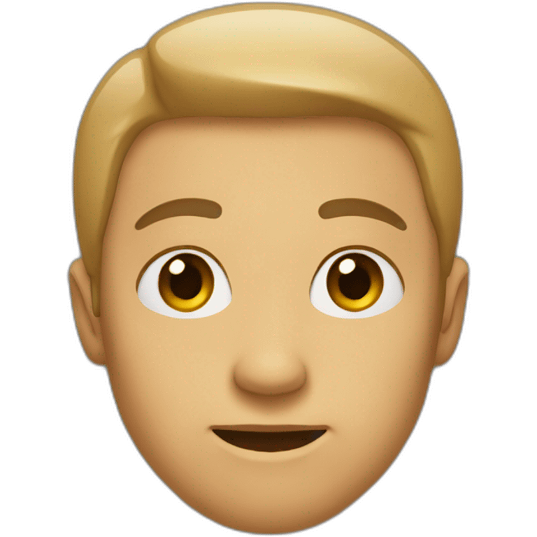 Half of the neutral face emoji emoji