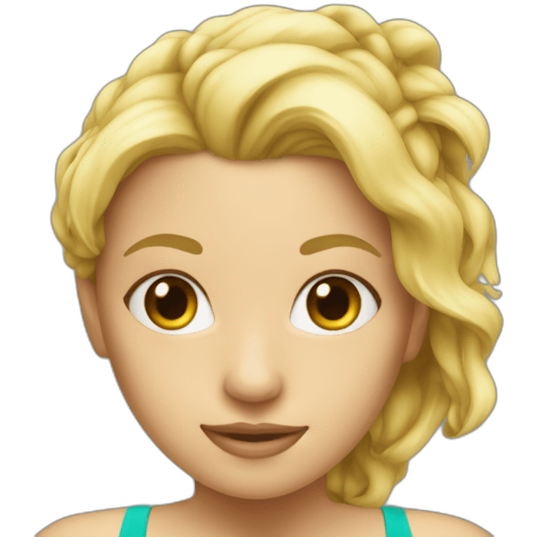 Blonde girl in bikini emoji