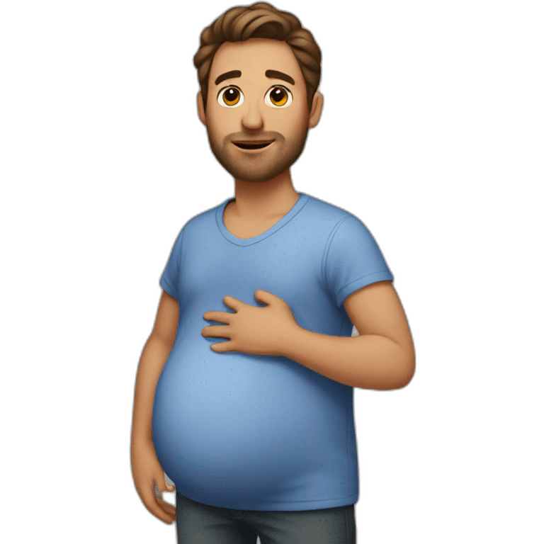 Pregnant man emoji