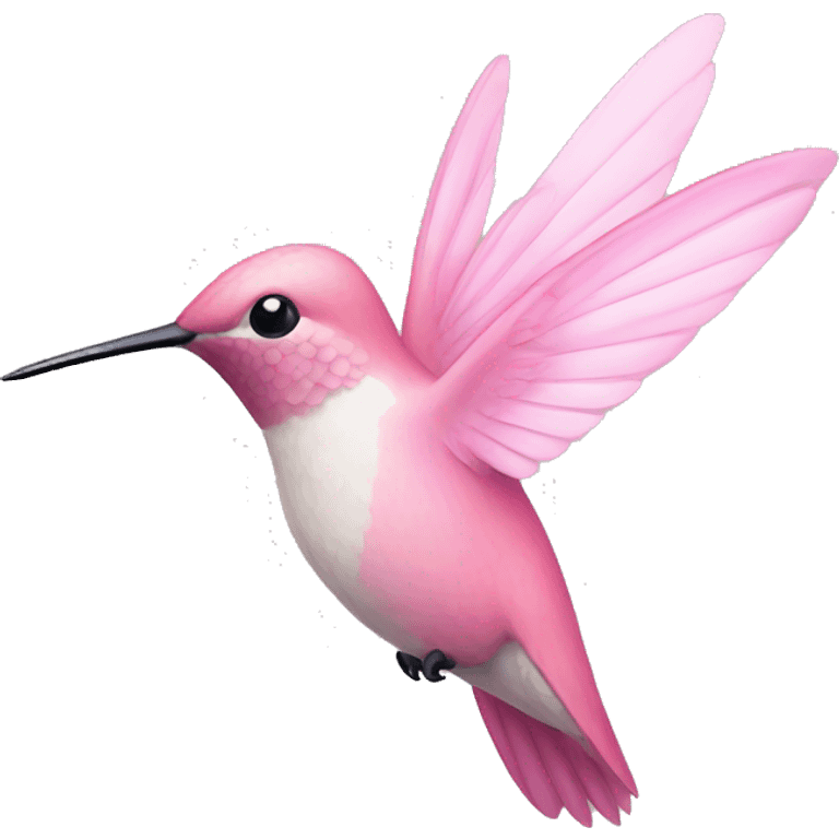 Pastel pink hummingbird  emoji