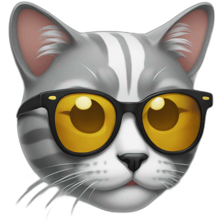 Cat with sunglasses emoji