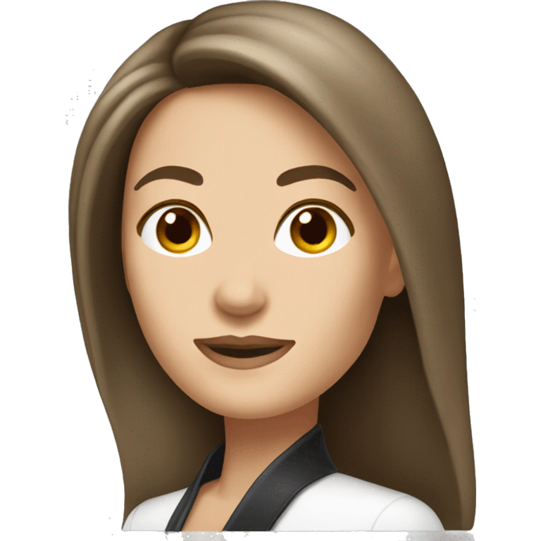 Elegant brunette hair white woman  emoji