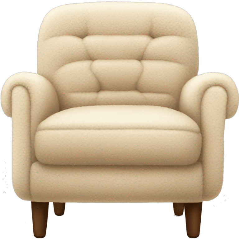 beige sherpa chair emoji