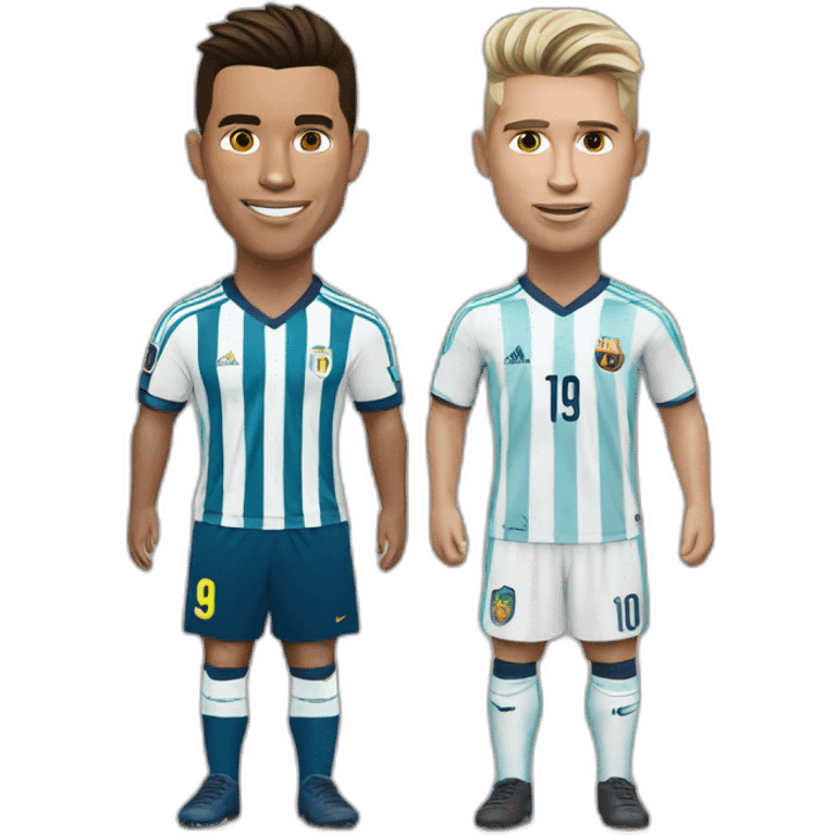 Ronaldo ken messi emoji