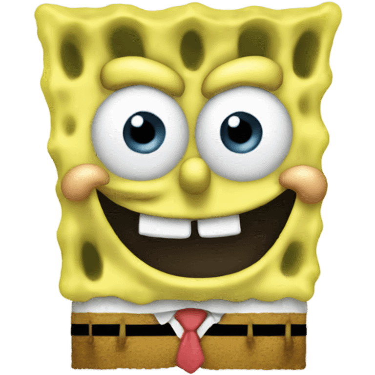 SpongeBob faded  emoji