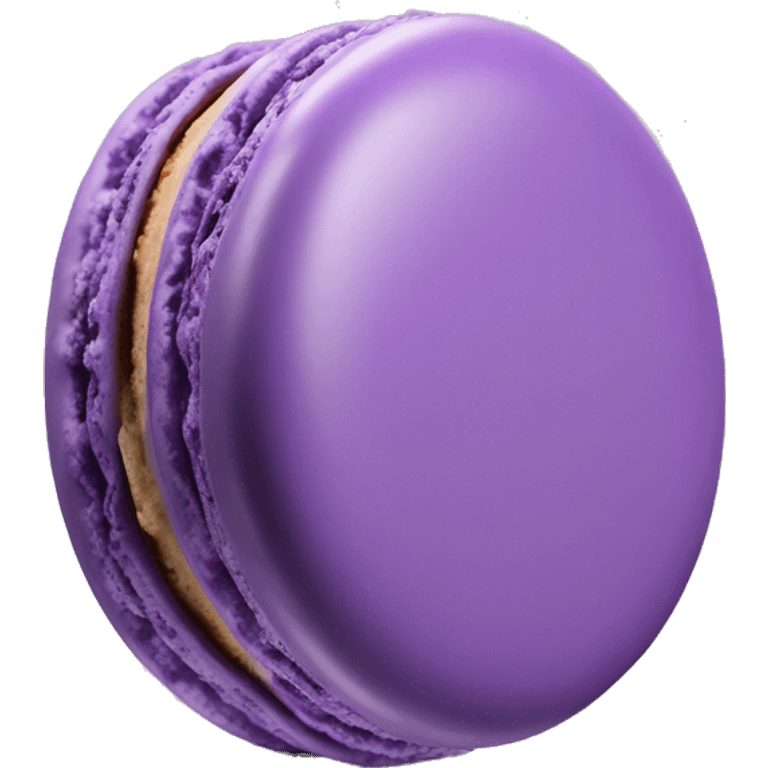 Realistic purple macaron isolated emoji