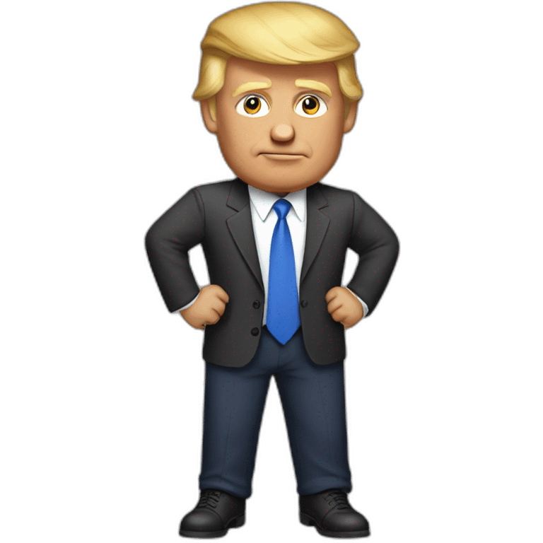 Trump with no socks on emoji