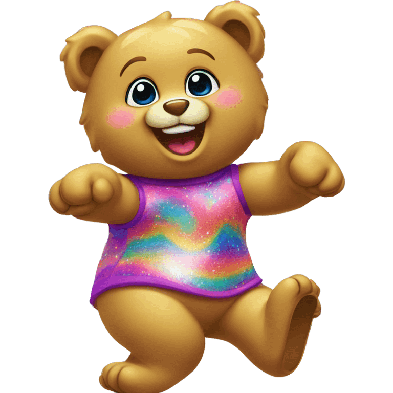 lisa frank dancing bear emoji