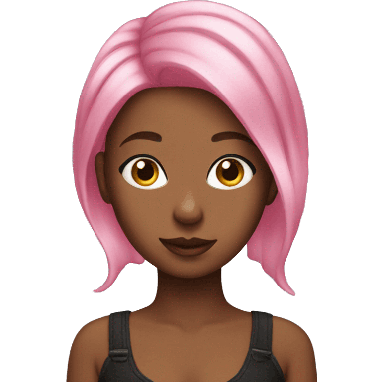 Bougie girl with pink hair  emoji