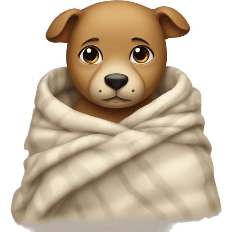 funny animals cuddled up in blanket emoji