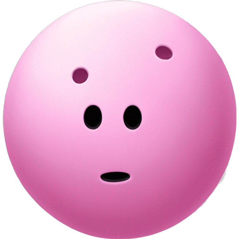 light pink pickle-ball ball, no face emoji