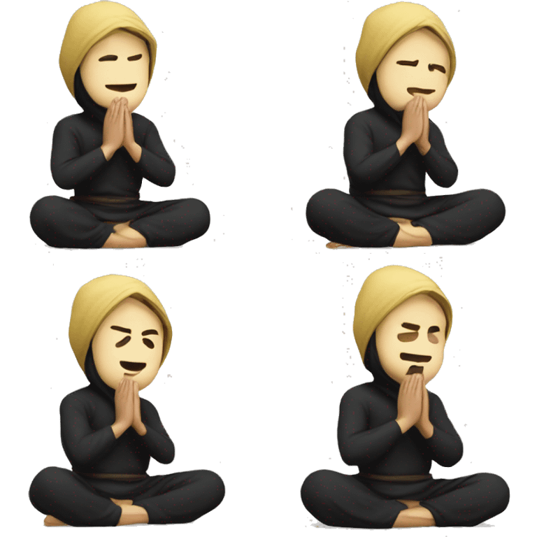 Ninja praying god  emoji