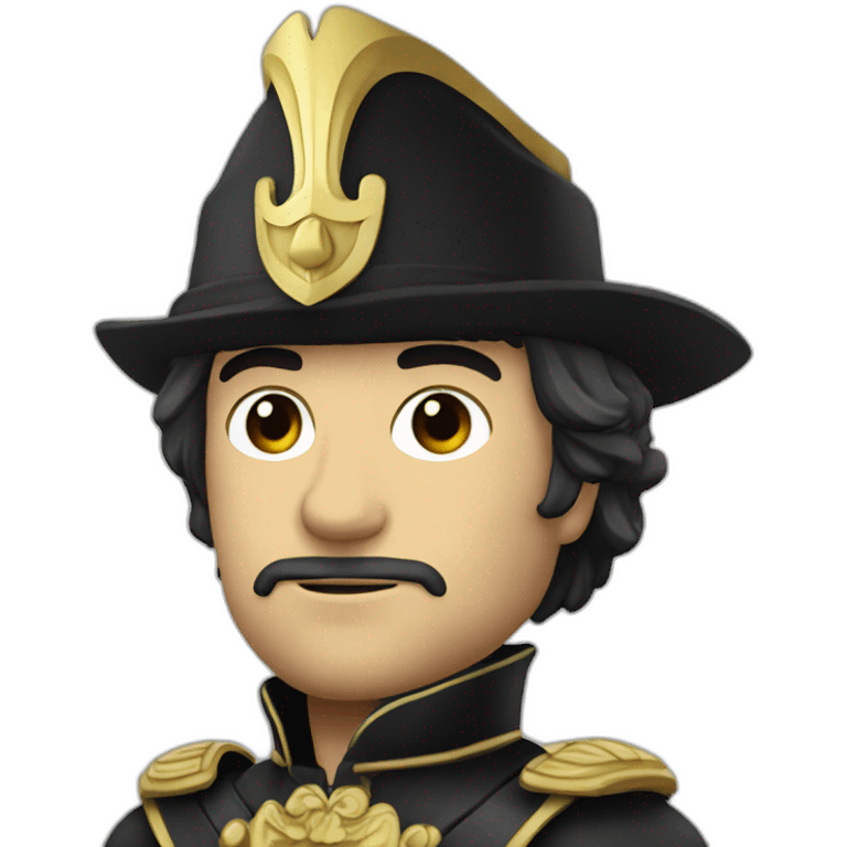 Chevalier noir emoji