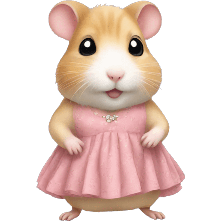 Hamster in dress emoji