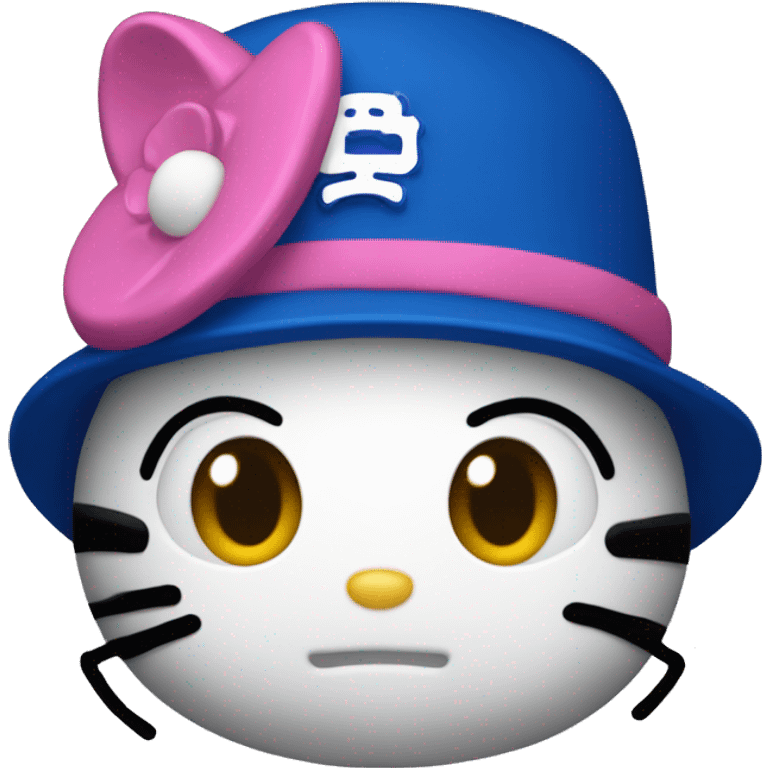 HELLO KITTY IN DODGER HAT emoji