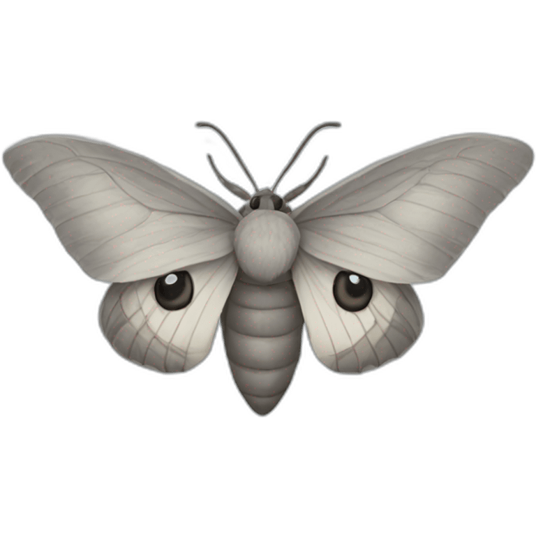 Grey moth emoji