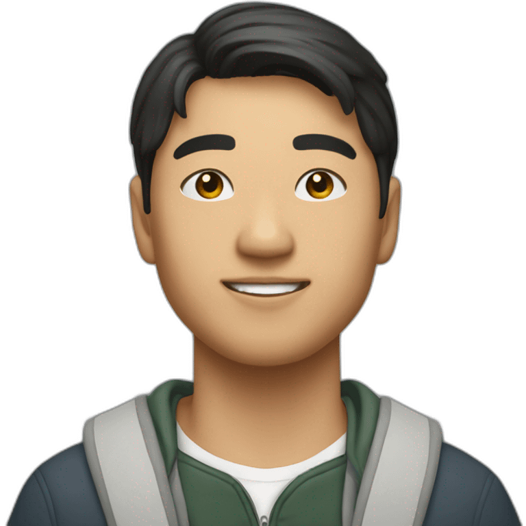 Catholic Asian berkeley male student emoji