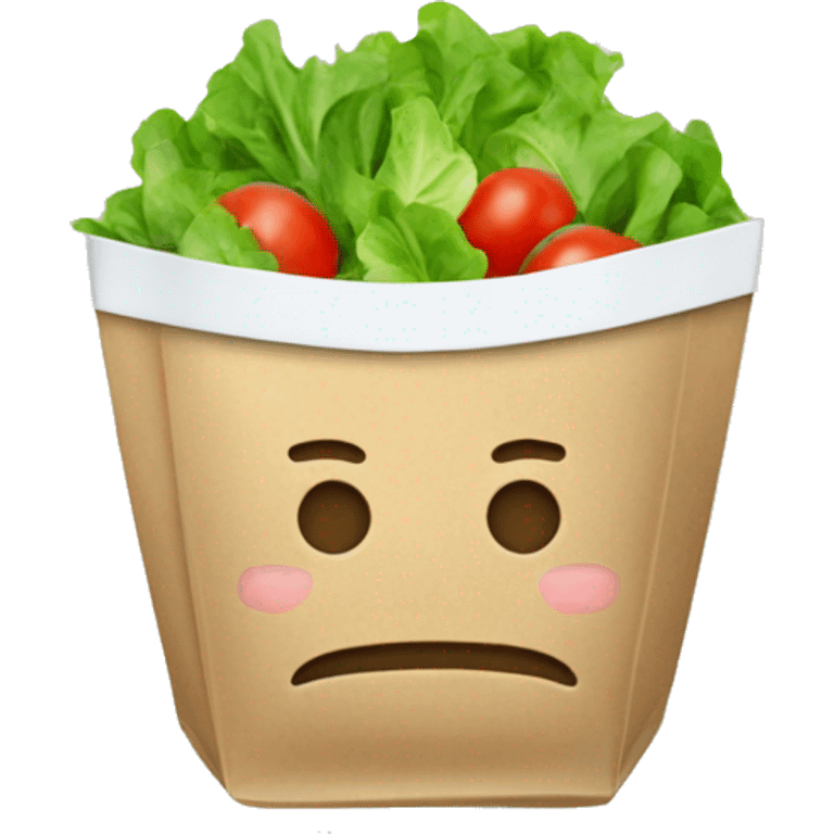 sachet de salade emoji