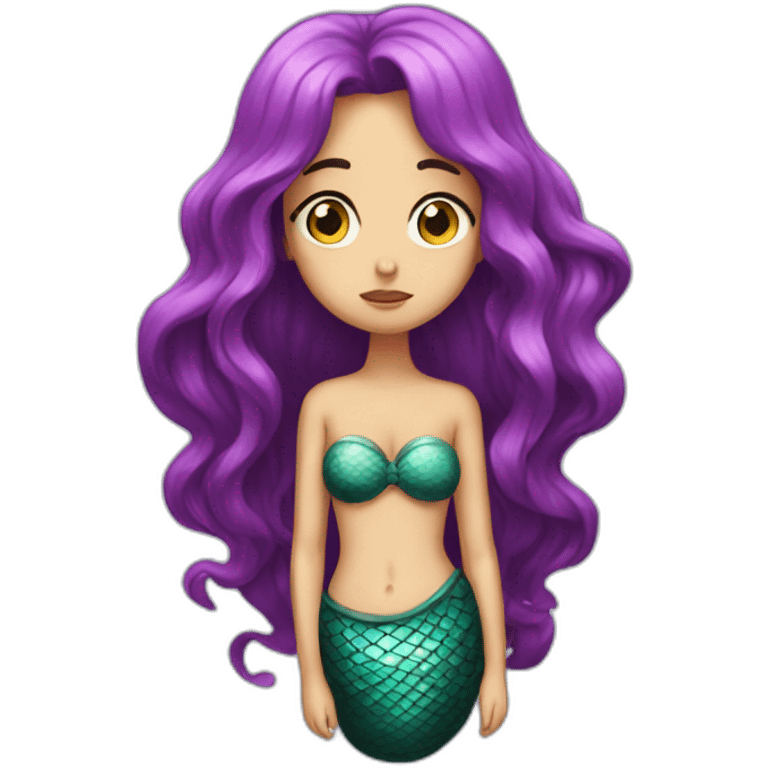 Sad-mermaid emoji